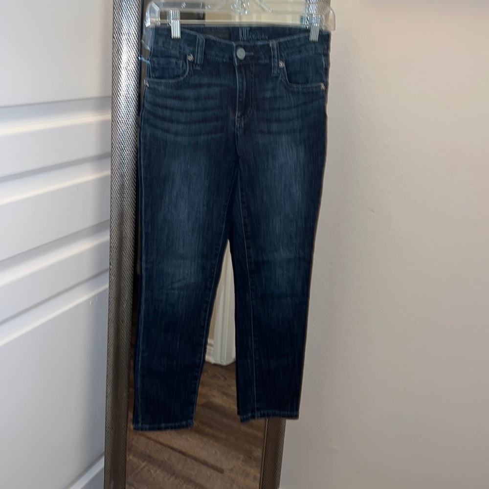 Like New* Kut From The Cloth “Bardot” Crop Skinny Boyfriend